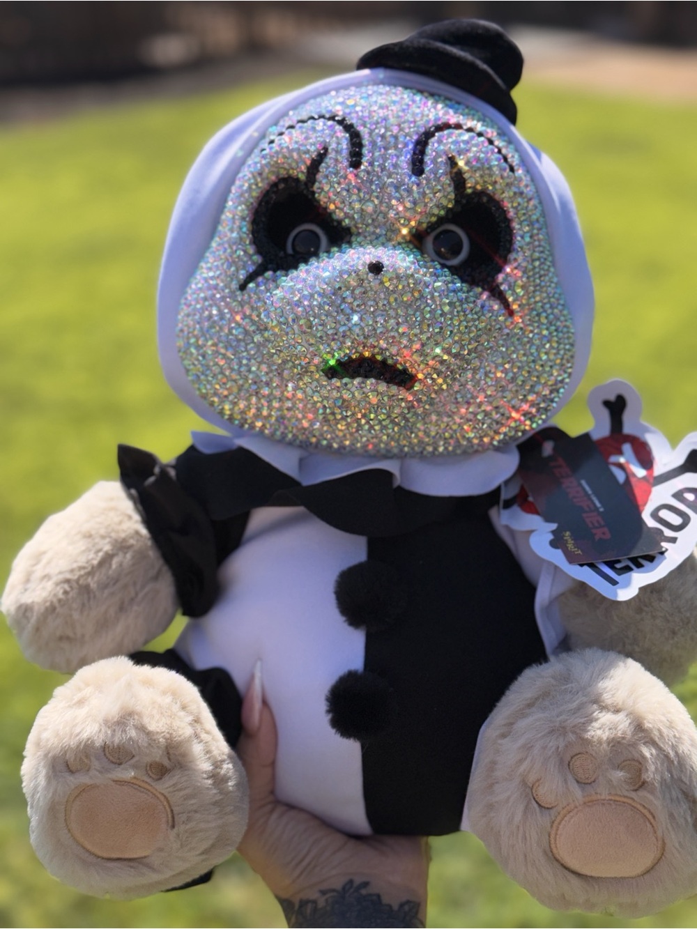 Teddy Terrors Terrifier Art  the clown plush bear SHIPS NOW